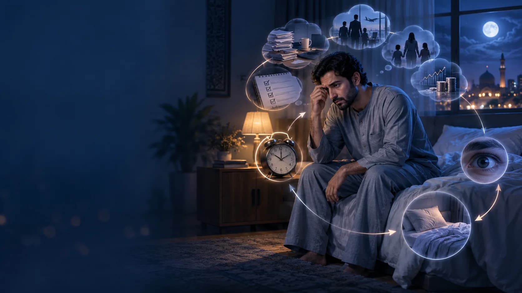 القلق قبل النوم.. لماذا يزداد ليلاً وما علاقته بالأرق؟