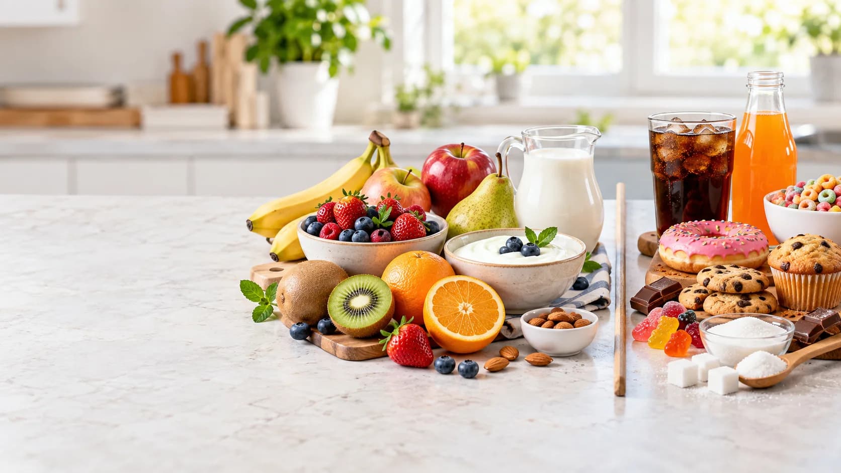 السكريات في الغذاء: الفرق بين السكر الطبيعي والمضاف ومخاطر الإفراط فيه