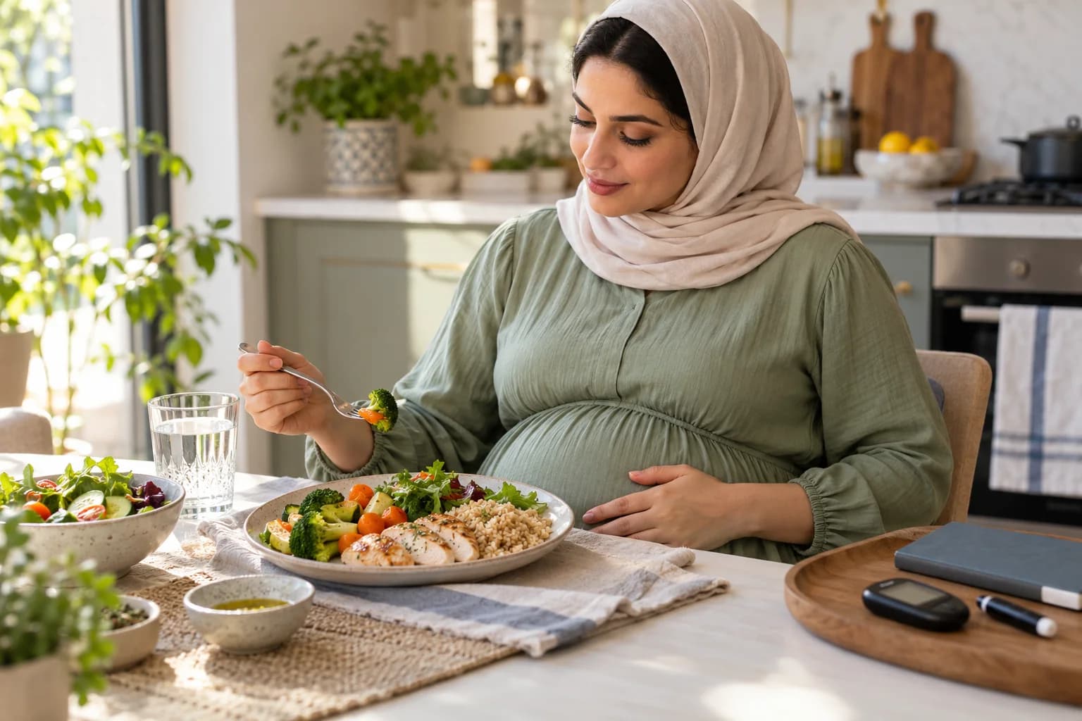 تغذية الحامل المصابة بالسكري: جدول الوجبات وطرق ضبط سكر الدم