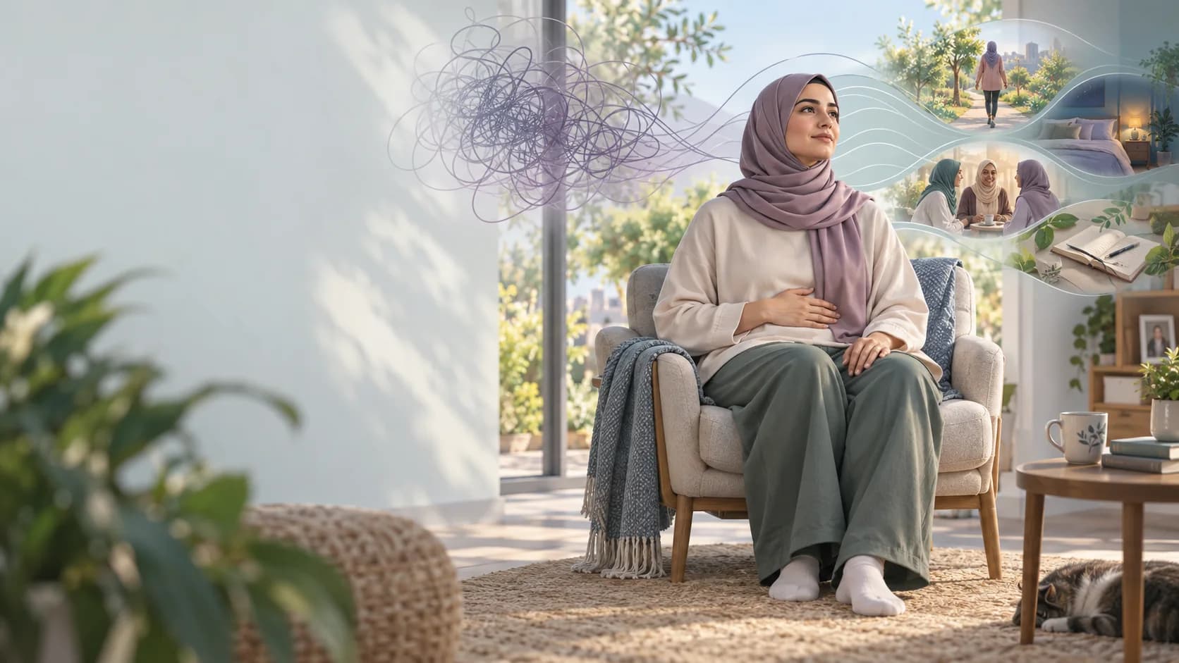 كيف أهدئ القلق؟ 7 طرق عملية للتعامل مع التوتر والضغط النفسي