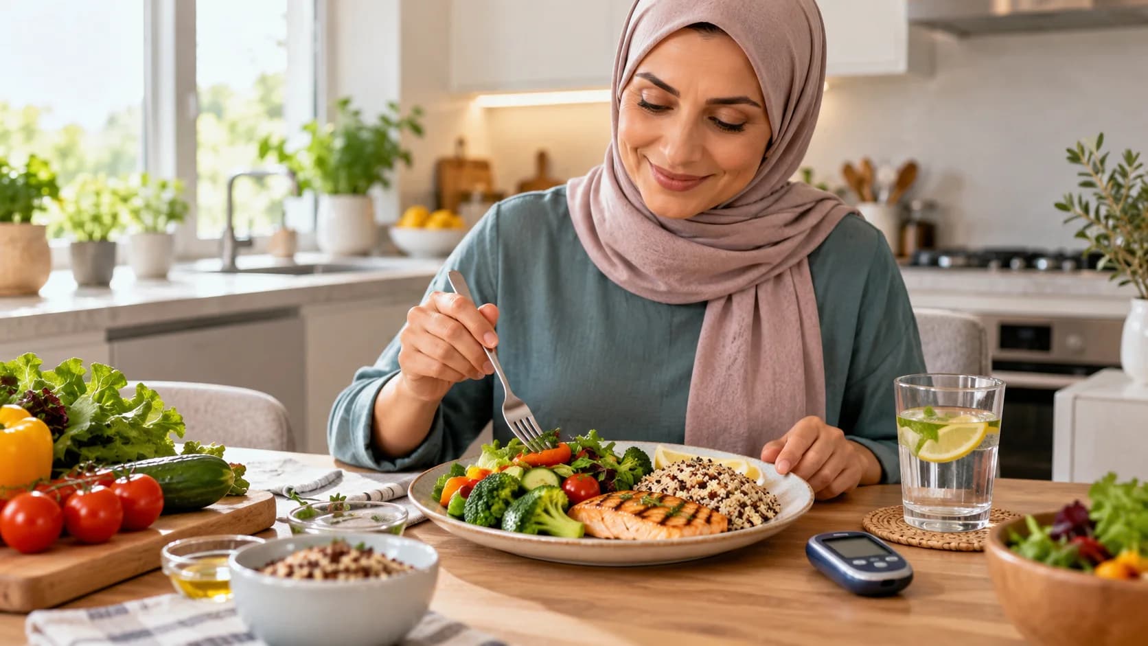 النظام الغذائي الصحي لمريض السكري.. ماذا يأكل وكيف ينظم وجباته؟